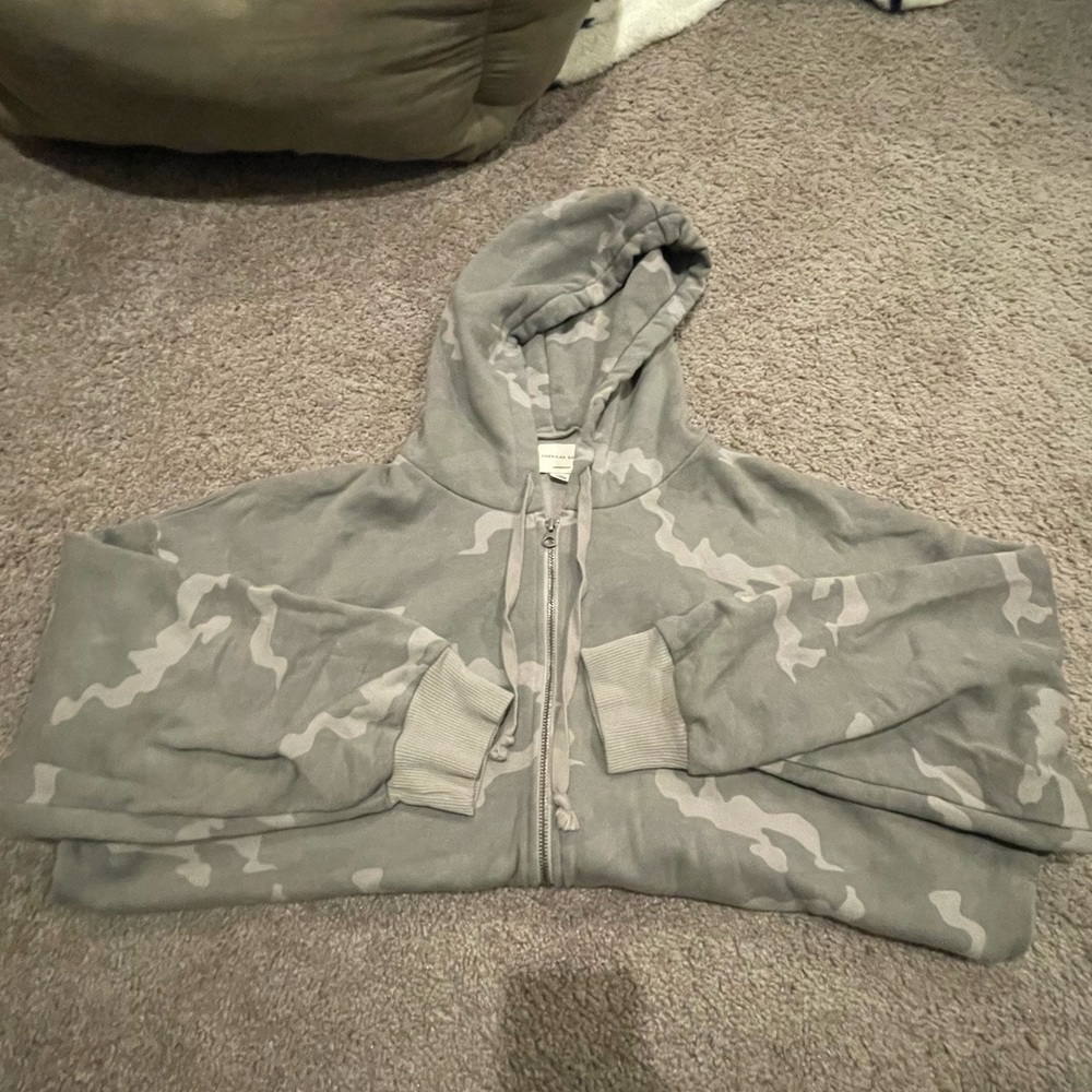 American Eagle Camo Zip Up